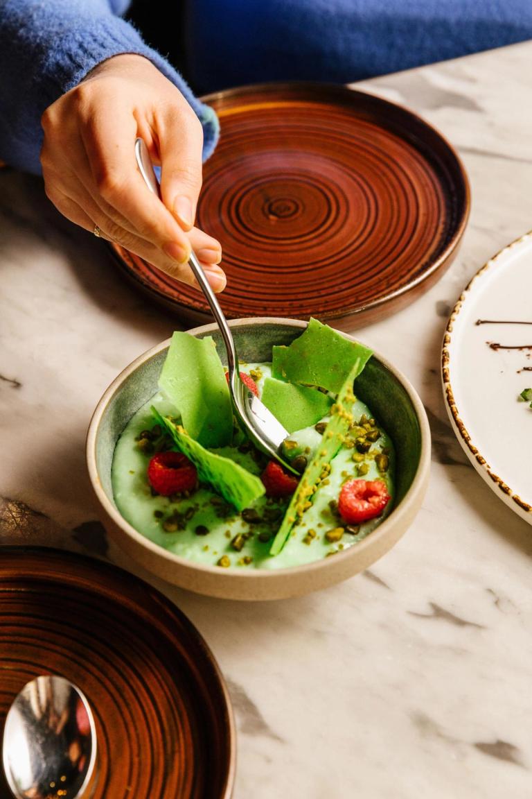 Guest at Farxi london enjoying a meal