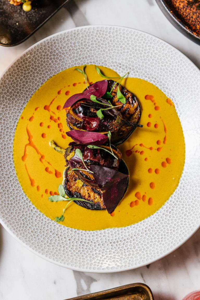 Indian dish served at Farzi London