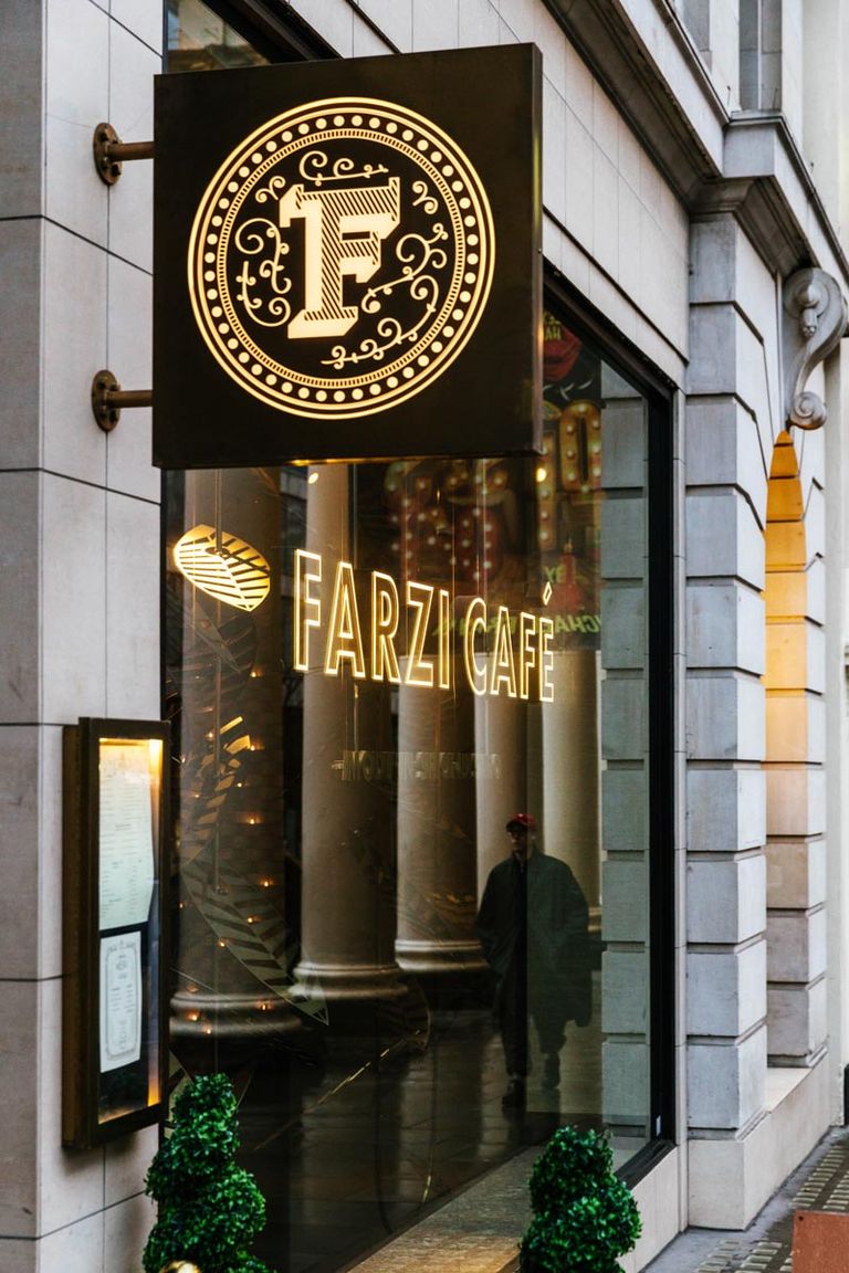 Farzi London Restaurant Shop Front