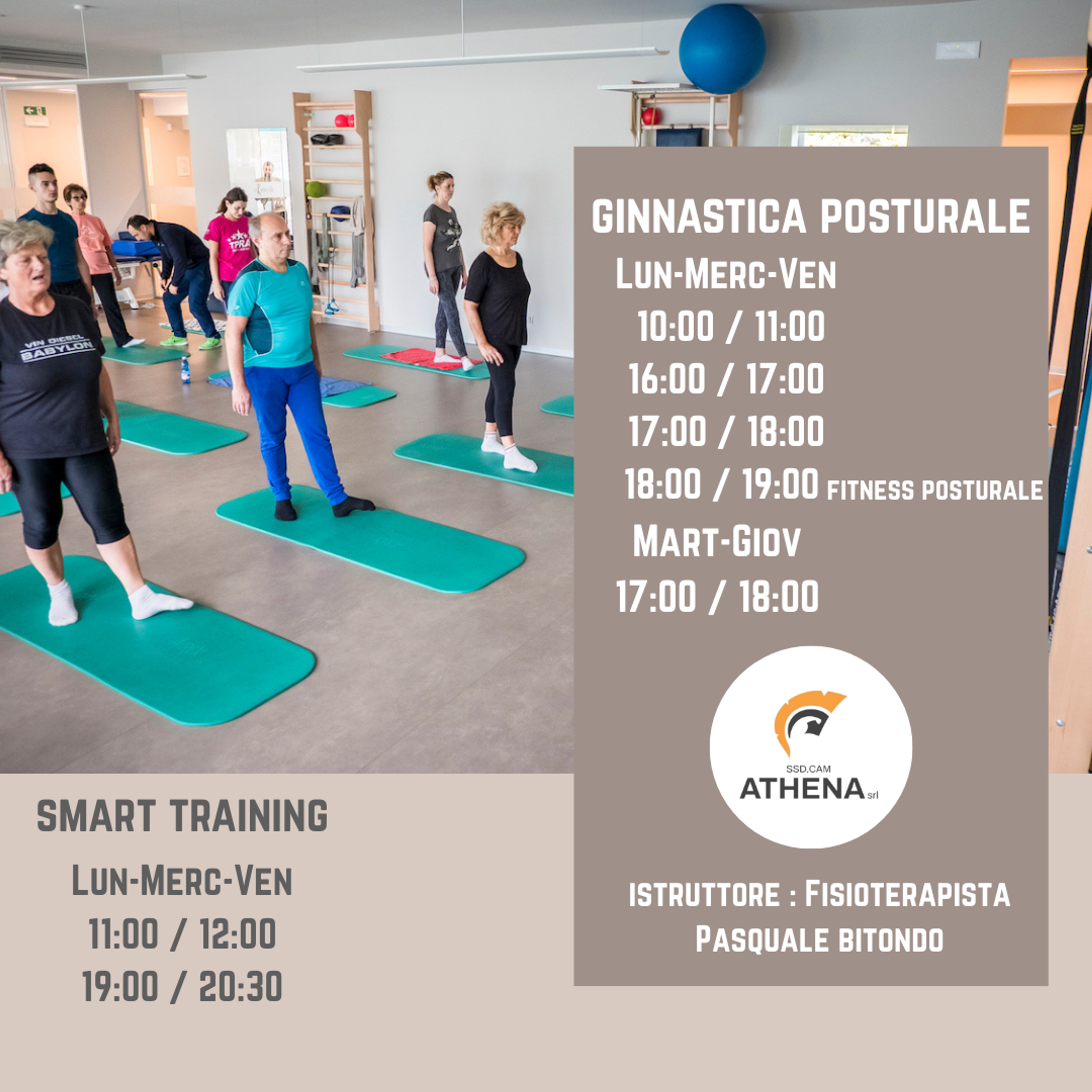 Locandina del corso Fitness Posturale
