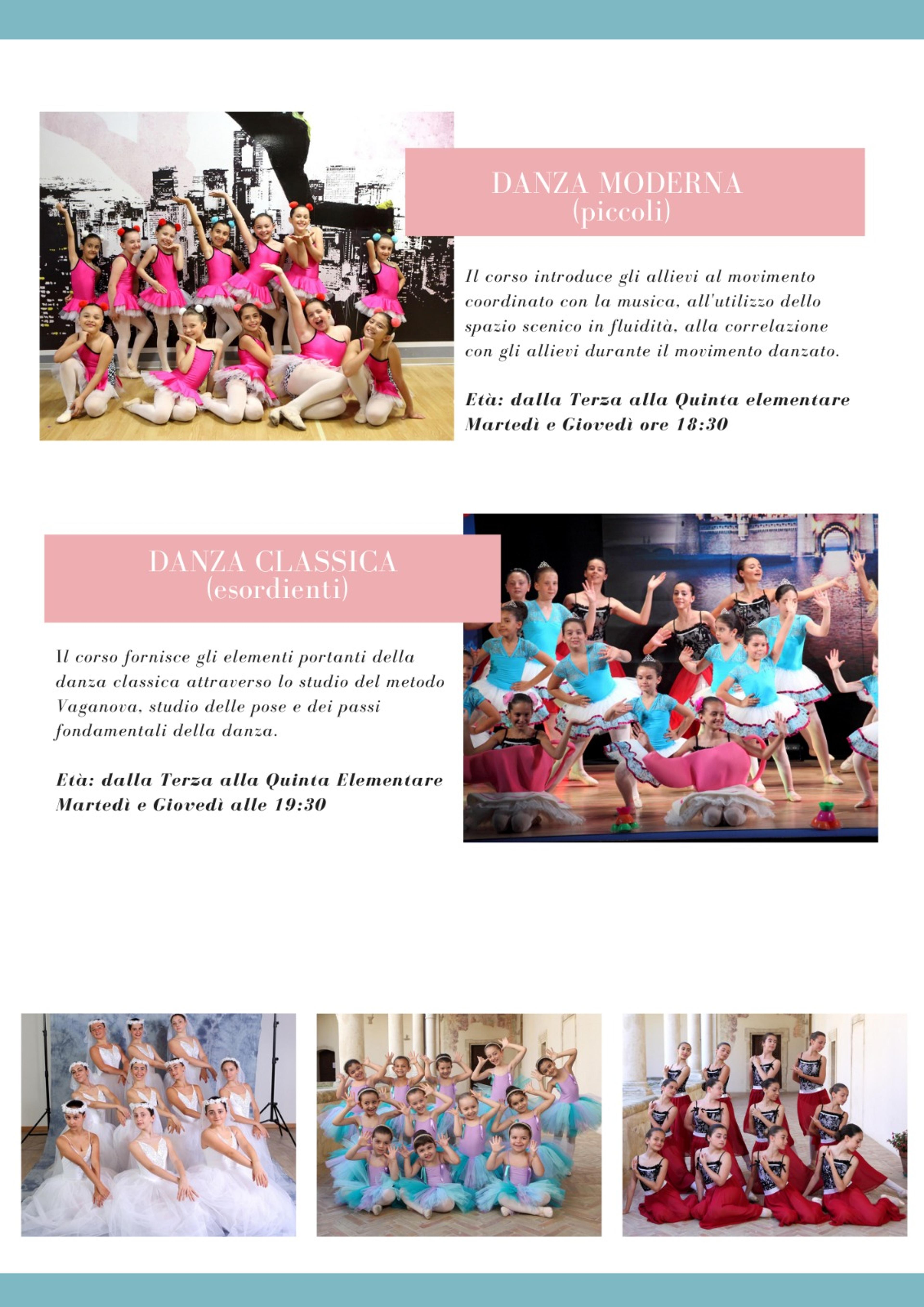 Locandina del corso Danza