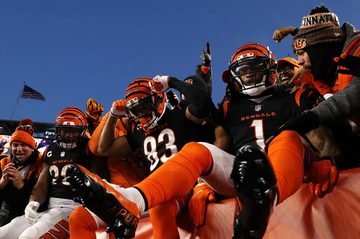 Cincinnati Bengals players celebration