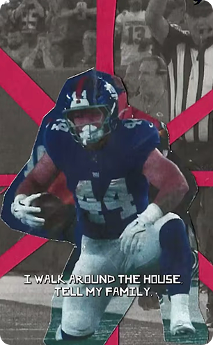 nfl player kneeling and posing