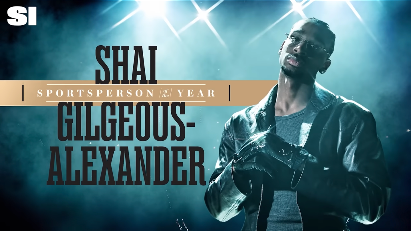 shai gilgeous alexander wearing a leather jacker and gloves