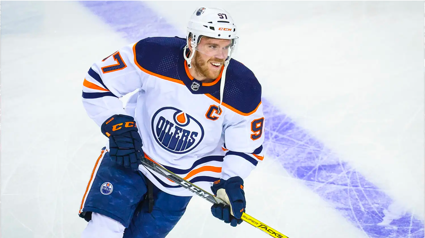 Oilers Connor McDavid smiling