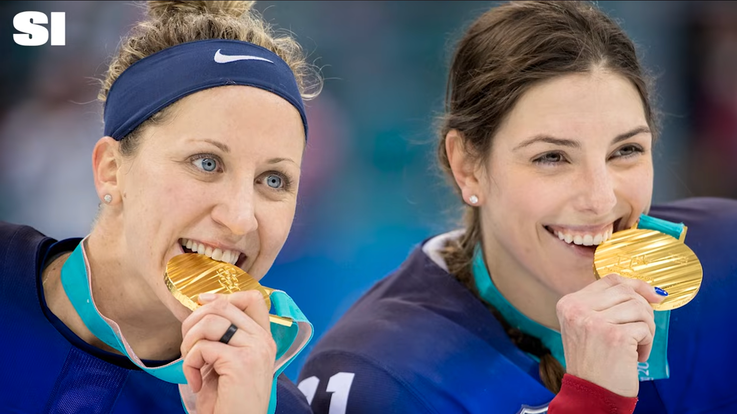 olympians biting their gold medals