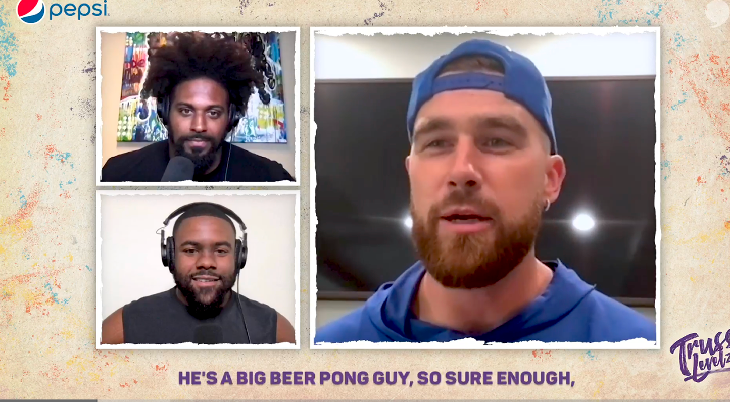 livestream show with professional NFL players