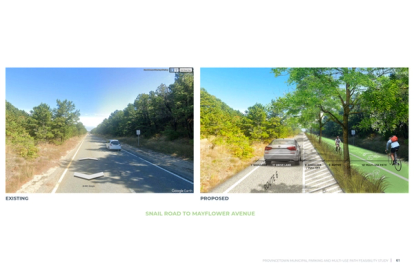 Provincetown proposed concept visualization Snail Road to Mayflower Avenue