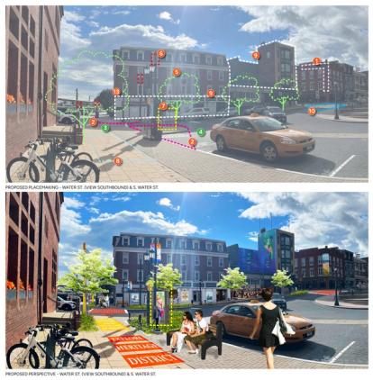 New London Proposed Placemaking and Perspective Renderings