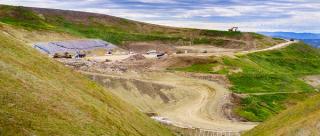 Aerial view of San Francisco Landfill