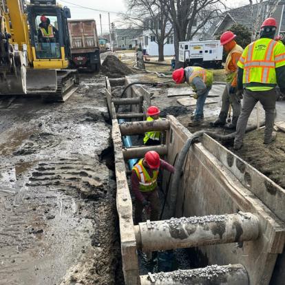 Construction in progress for drainage improvements