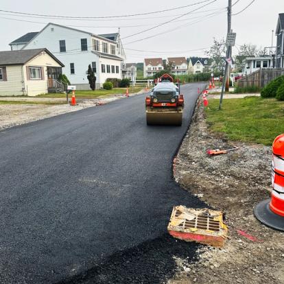 Pavement improvements in construction
