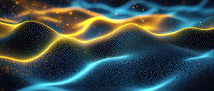 Abstract wavy lines representing digital modelling