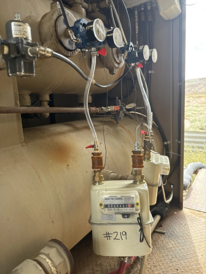 SLR performing natural gas emission testing, measuring nearly 2,500 controllers for our client