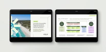 iPad displaying pages from the SLR ASRS Factsheet