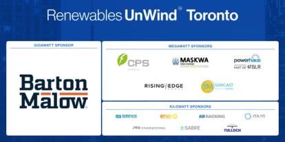 Renewables UnWind Toronto graphic
