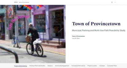 Provincetown Municipal Parking Multi-Use Path Feasibility Study Online StoryMap