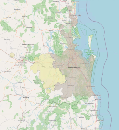 Red Imported Fire Ant Biosecurity Zones