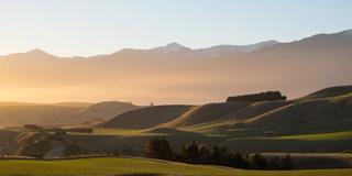 Hills with sunshine New Zealand