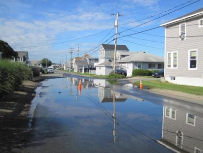 Before: Flooding at Kings Highway & 16th Street in Hampton, NH