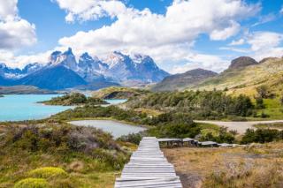 Landscape of Torres del Paine national park, Chile