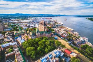 Aerial view of Quebec City, Canada