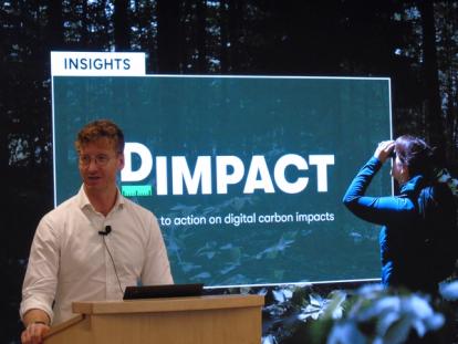Will Pickett presenting on DIMPACT at The Power of Content event in NYC