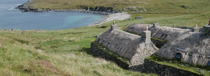 Aerial view of an historic fort