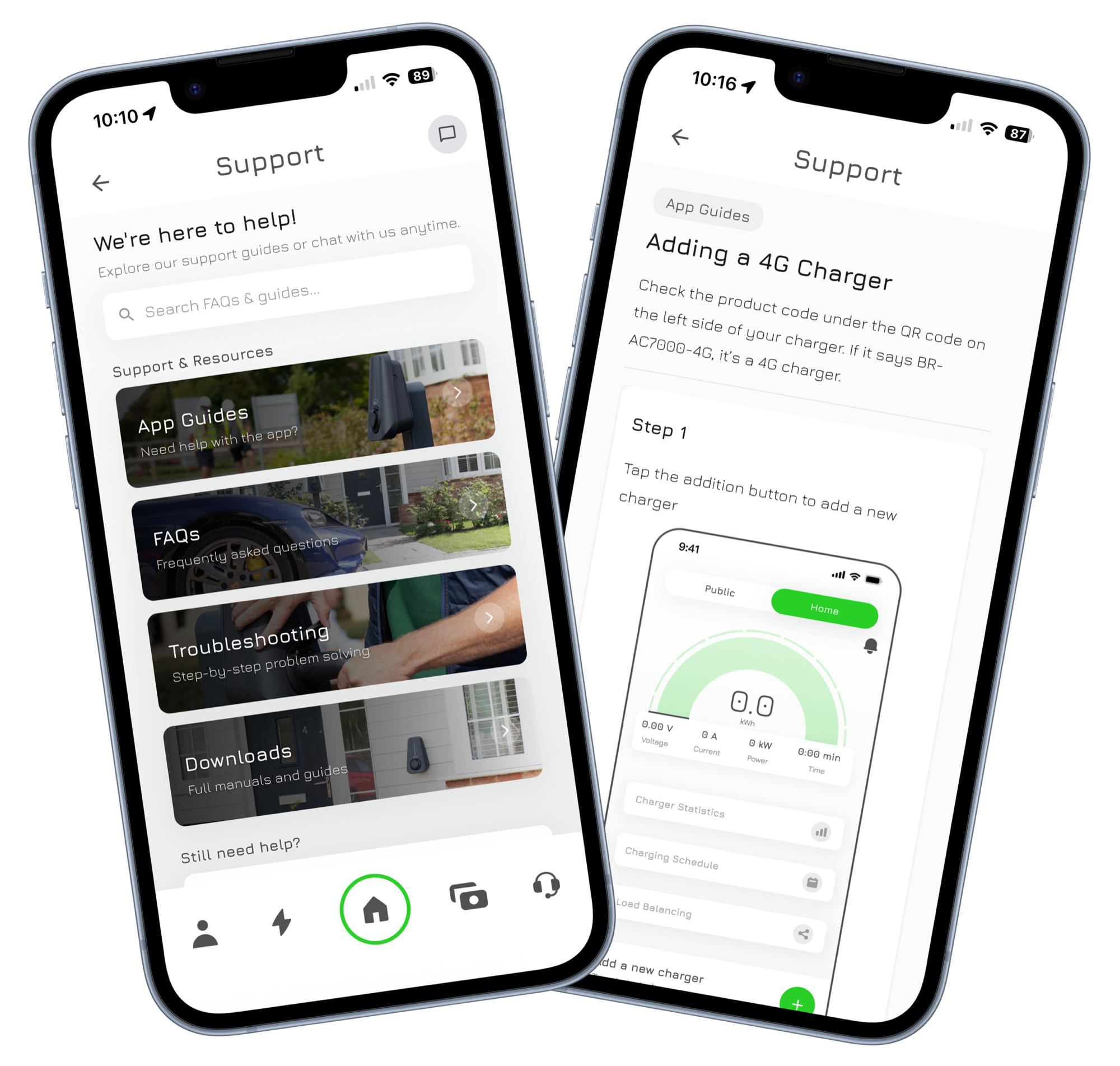 The MyBrim app: support and adding a charger