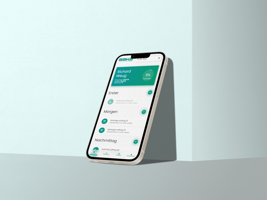 Baka Glass mobiele app — papierloos werken