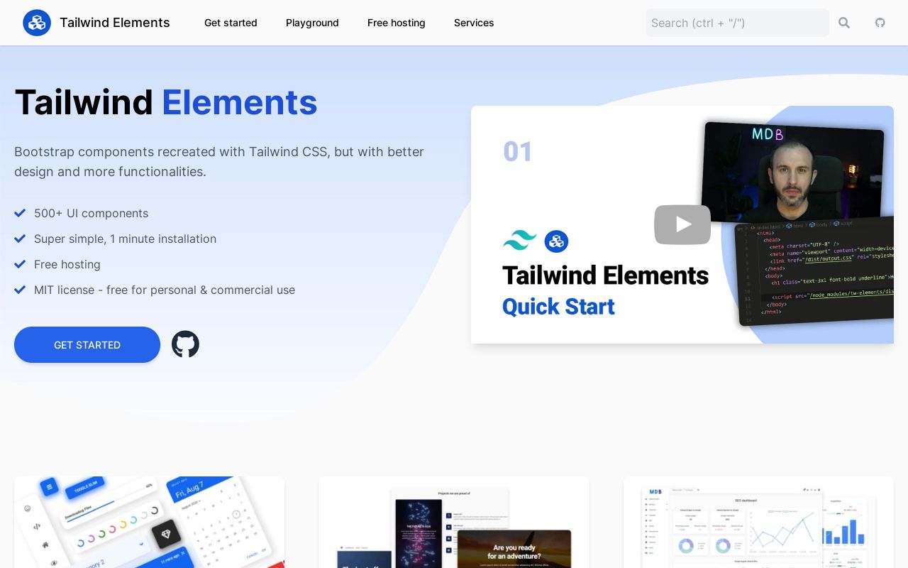 Best Free Tailwind CSS Component Libraries and UI Kits 2024