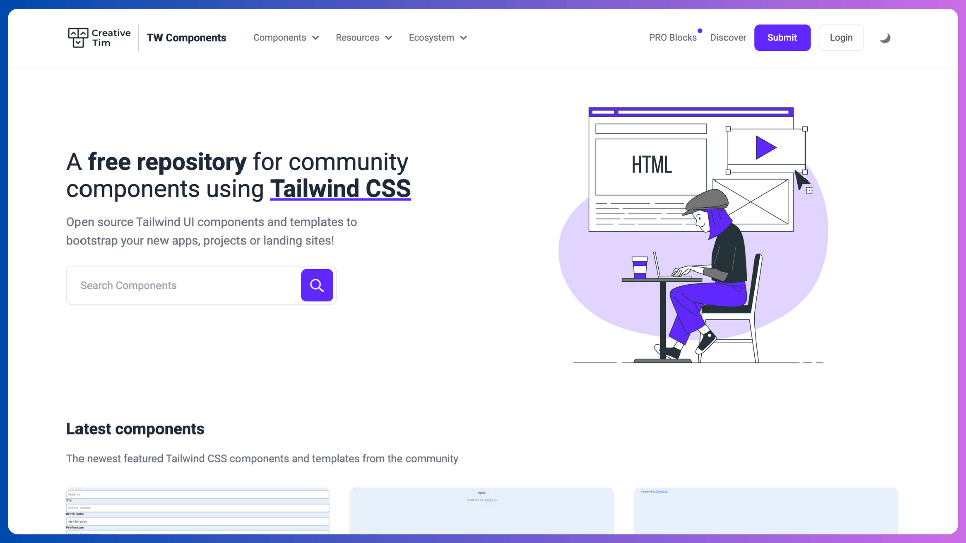 21+ Best Free Tailwind CSS Component Libraries & UI Kits - 2025