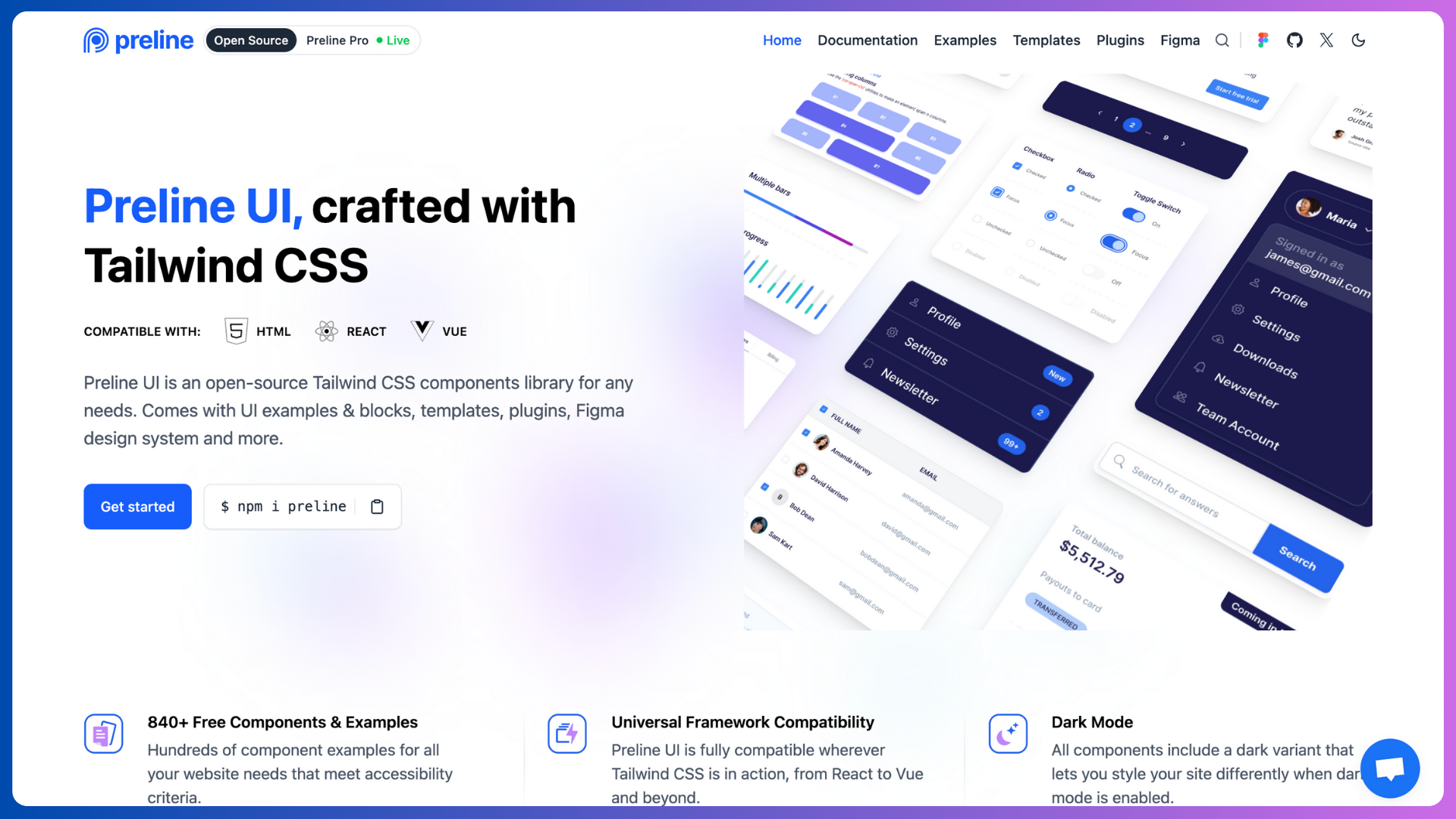 21+ Best Free Tailwind CSS Component Libraries & UI Kits - 2025