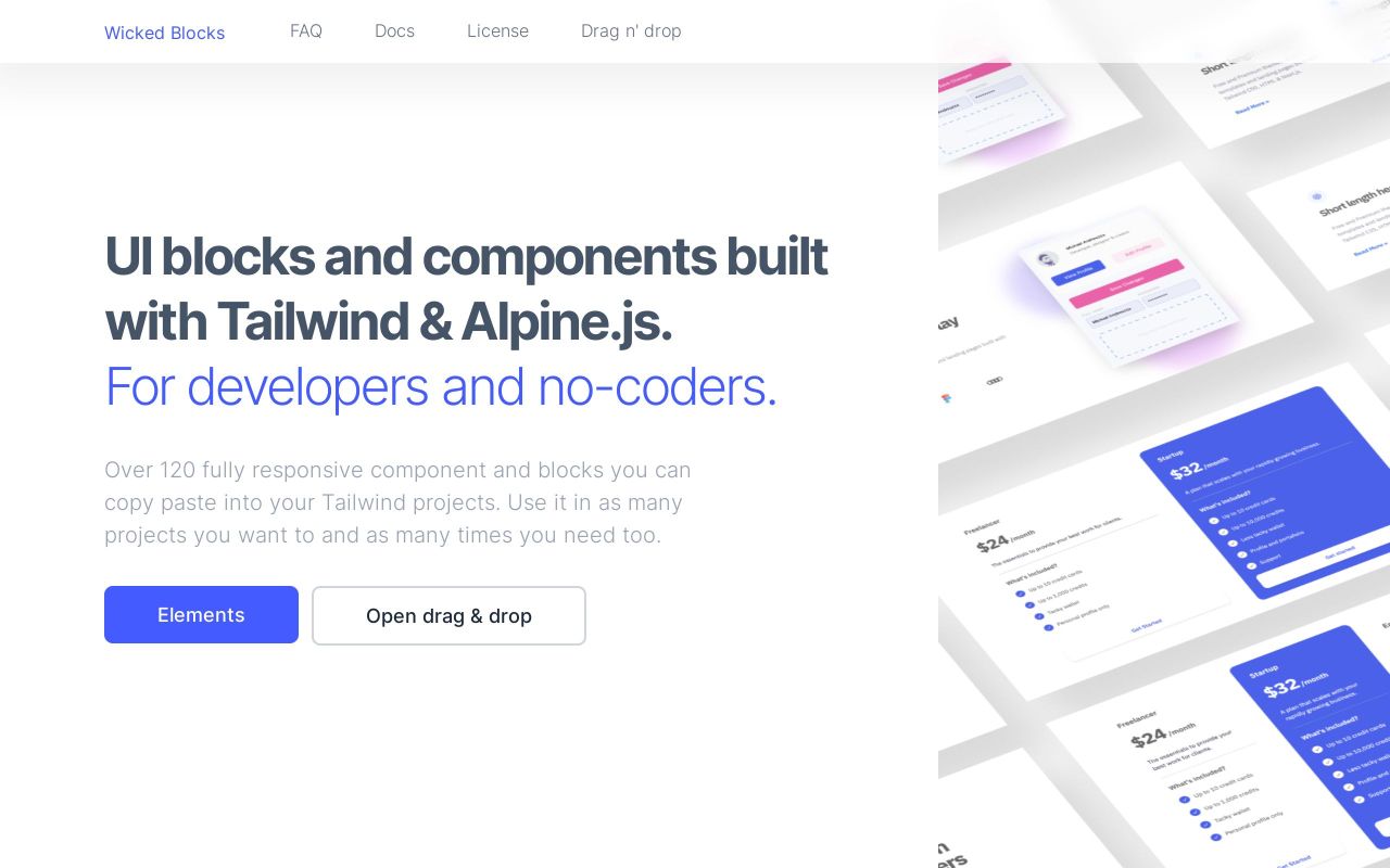 Best Free Tailwind CSS Component Libraries and UI Kits 2024