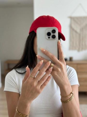 Nectar press-on nails worn