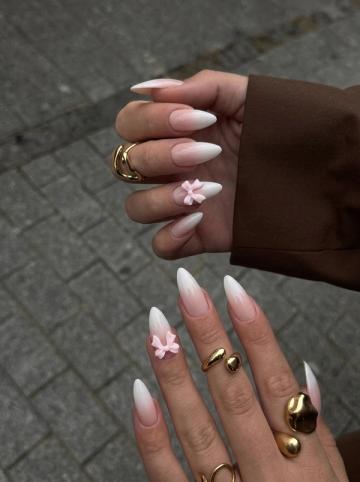 Doll press-on nails worn