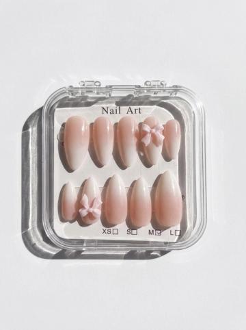 Doll press-on nails in their case