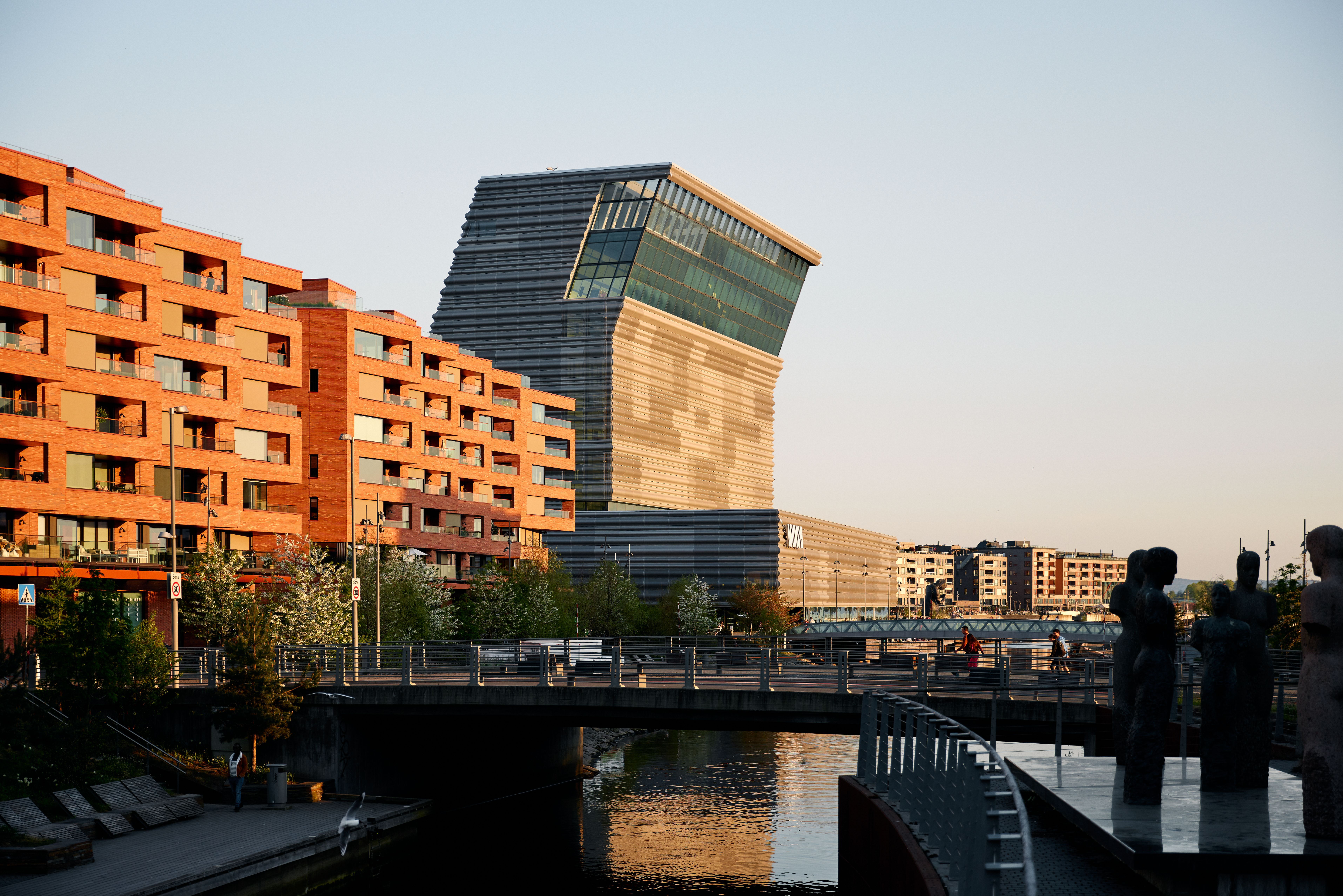 Munchmuseet med leiligheter rundt