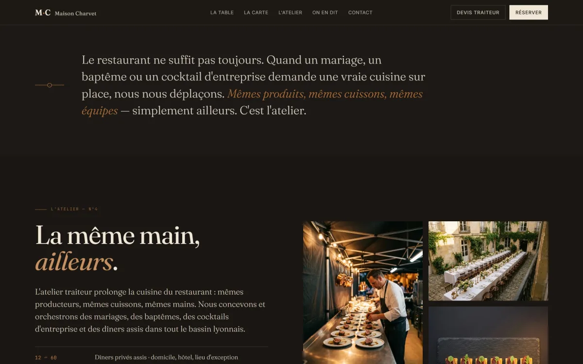 Capture : Une seule narration, pas deux sites.