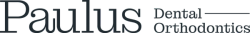 a black background with blue letters that say dental orthodontics