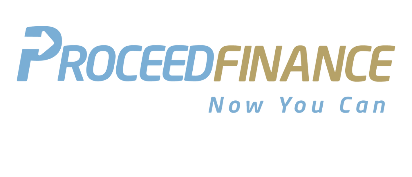 a black background with the words proceed finance now you can