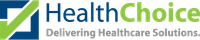 a logo for health choice delivering healthcare solutions