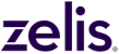 the word zelis is written in purple on a black background