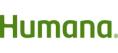 the humana logo is green and white on a white background .