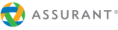 the word assurant is written in a pixel art style