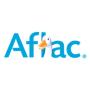 Blue Aflac logo with a white duck's head replacing the 'L'.