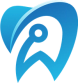 the logo for harbison dental group is a blue tooth with a letter w on it .