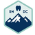 a logo for rm dc shows a mountain and a tooth
