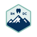 a logo for rm dc shows a mountain and a tooth