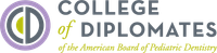 a logo for the college of diplomates of the american board of pediatric dentistry